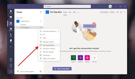 chanel e mail|microsoft teams email address.